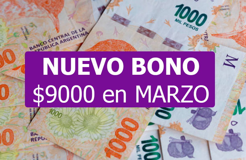 Bono de $9000