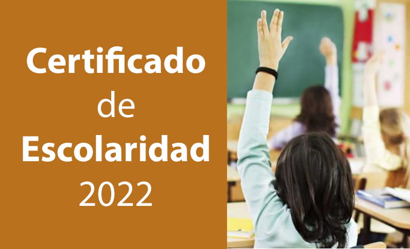 Certificado de Escolaridad 2022
